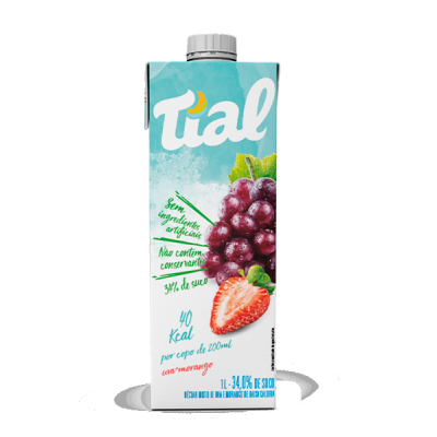 TIAL NECTAR BAIXA CALORIA UVA C/ MORANGO 1L